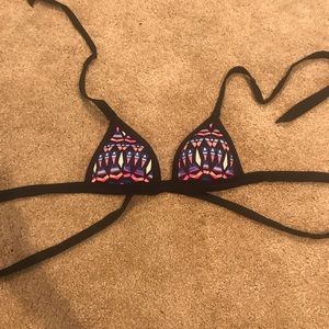 PINK push up triangle wrap bikini top